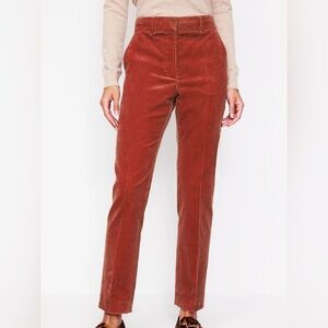 Boden Rust Corduroy Straight Leg Pants Size 12R